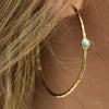 Aquamarine Hoops