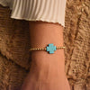 Blue Heaven Cross Bracelet